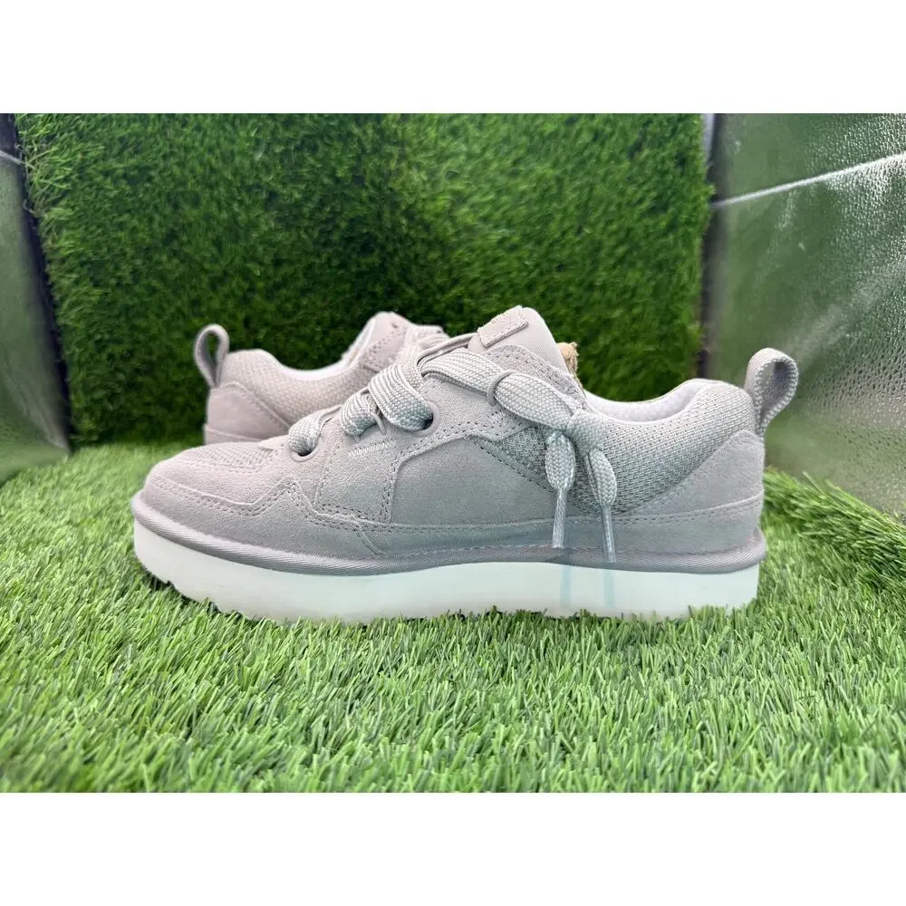 UGG Lo Lowmel 1168890BLK Athletic Sneaker Women's 8 Beige Suede Running Sports